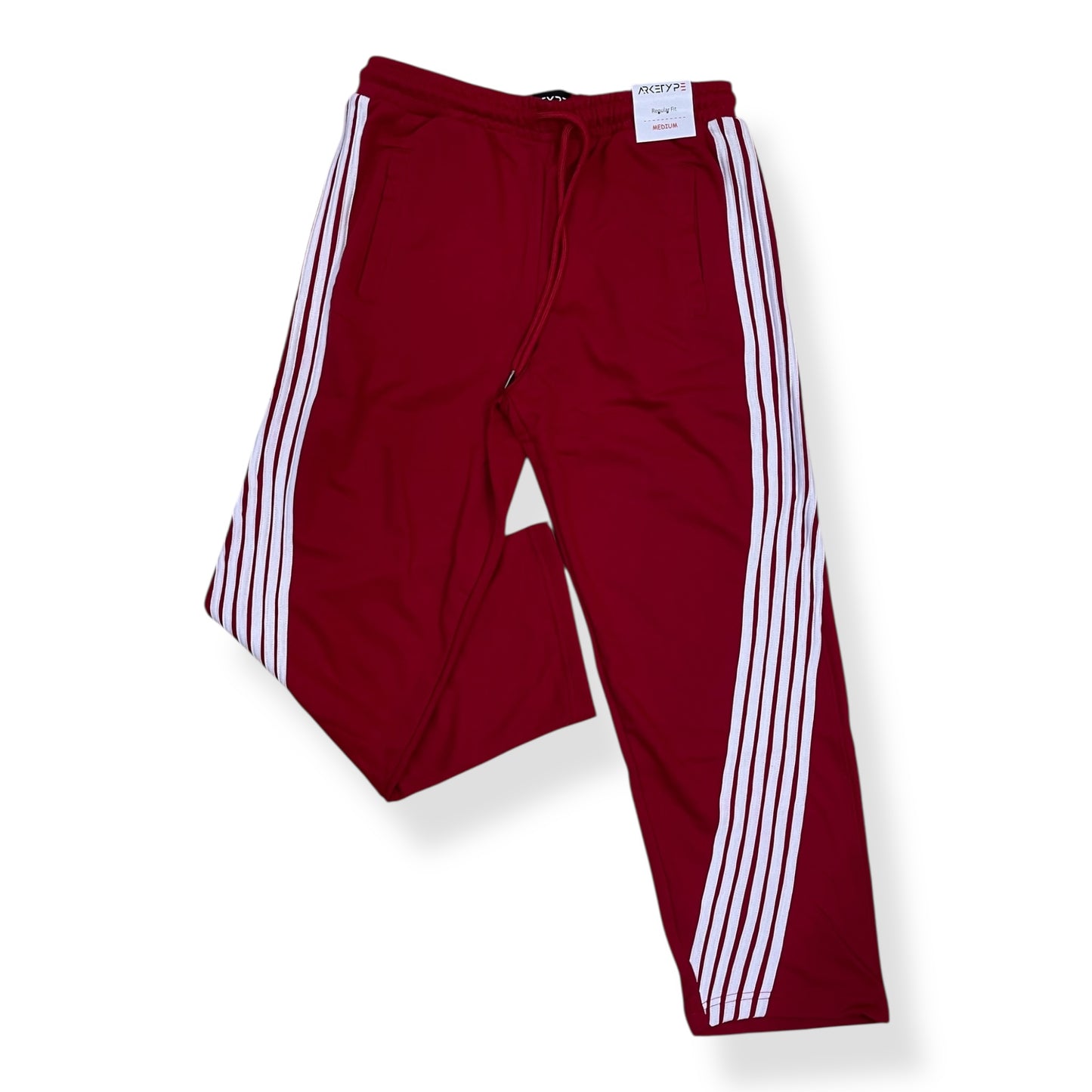 P558 - Racer Stripes French Terry Straight-Fit Pants