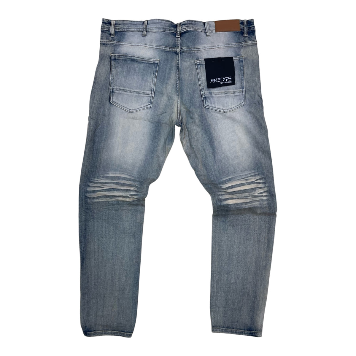 PC05X - Big Men's Core Washed Clean Look Slim-Fit Stretch Jeans