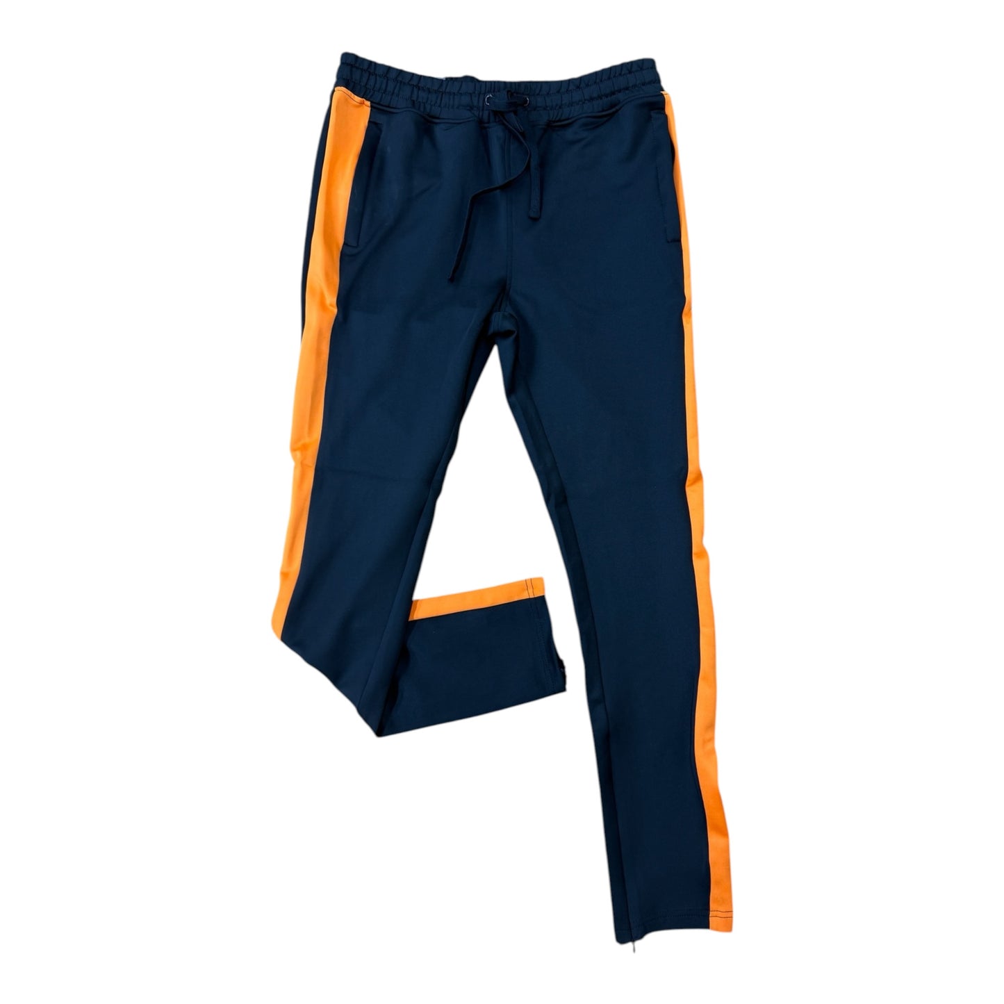 100-401 - Track with Wide Side Stripes and Drawstring Slim-Fit Pant