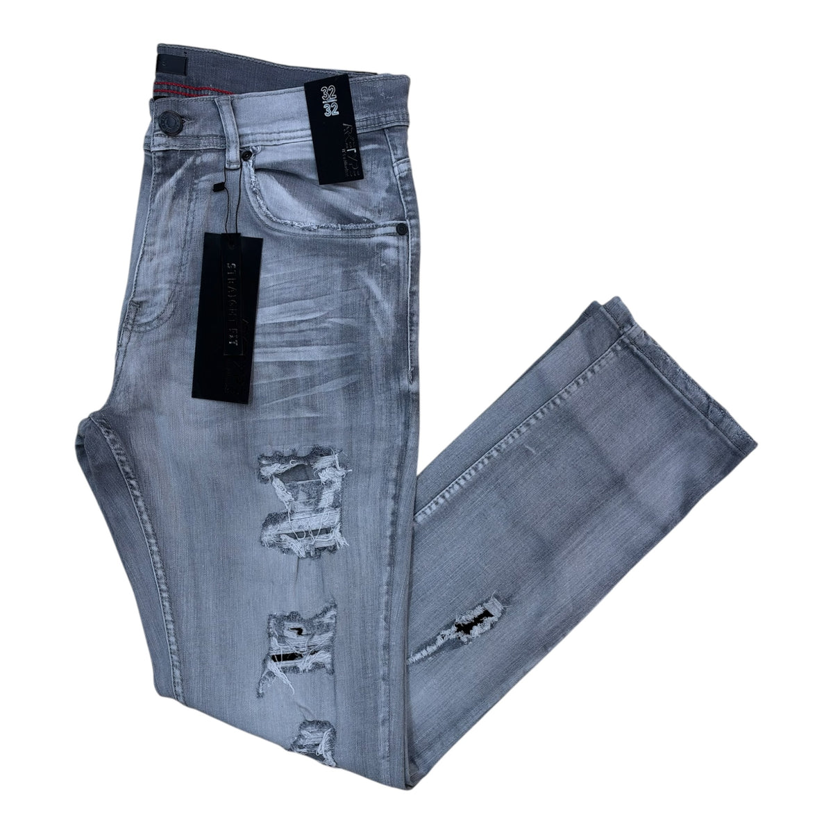 WH-P623 - Color Backing Straight Fit stretch Jeans