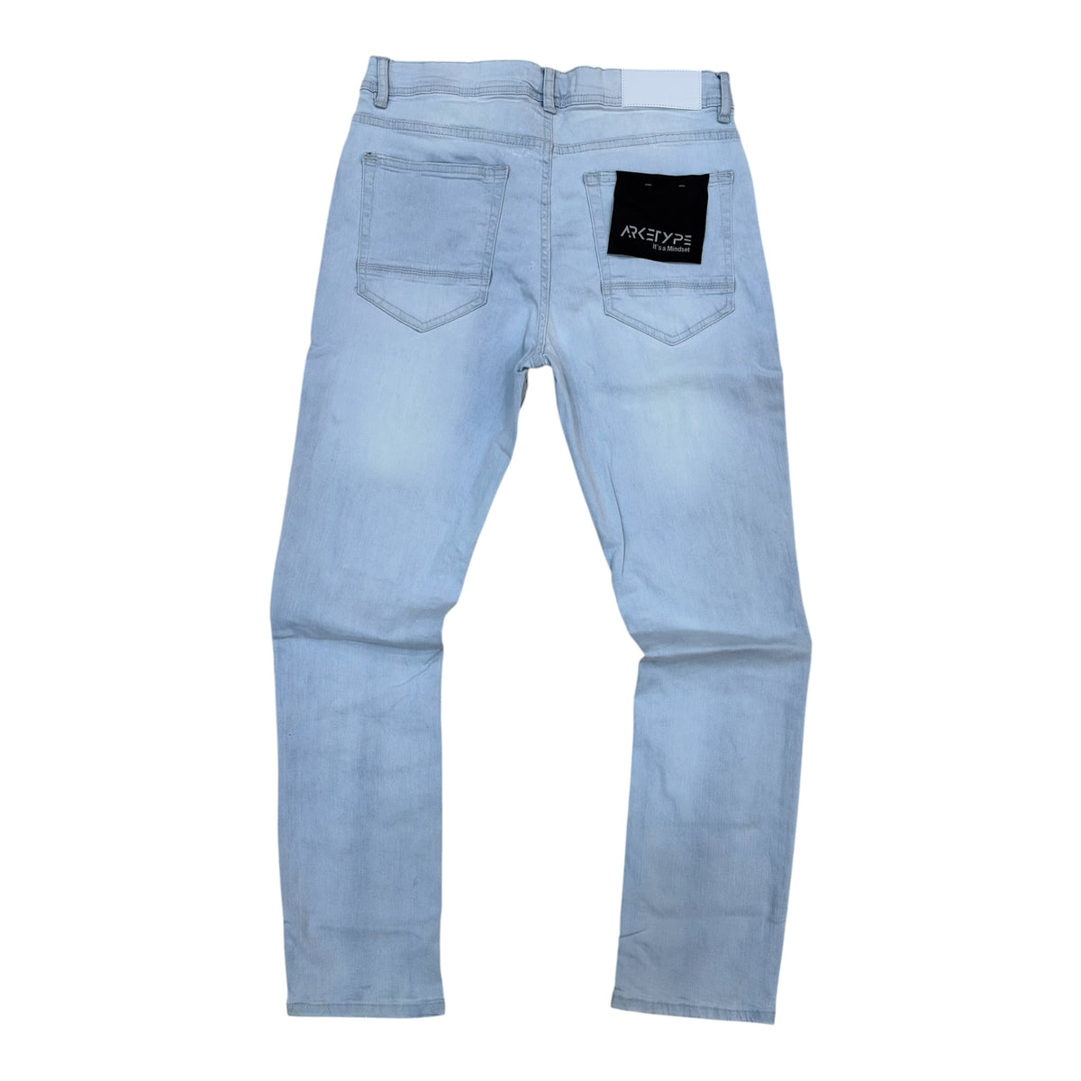 WH-P623 - Color Backing Straight Fit stretch Jeans