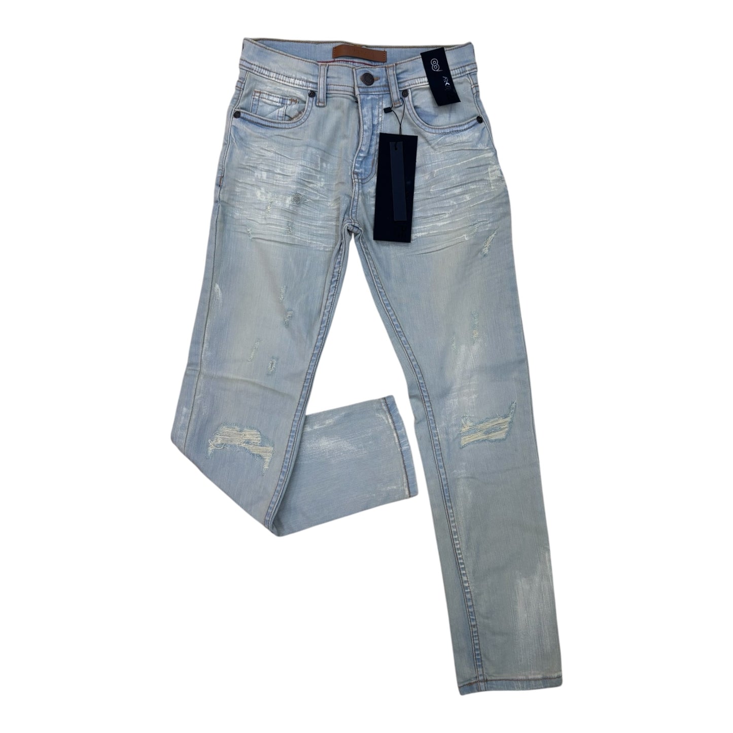 P611K - Boy's/Kids Revival Ripped Slim-Fit Stretch Jeans
