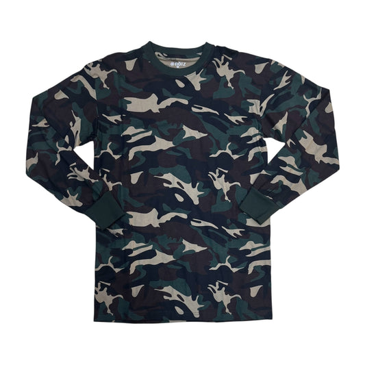 TLS001 - Long Sleeve Plain Solid Regular-Fit T-Shirt.