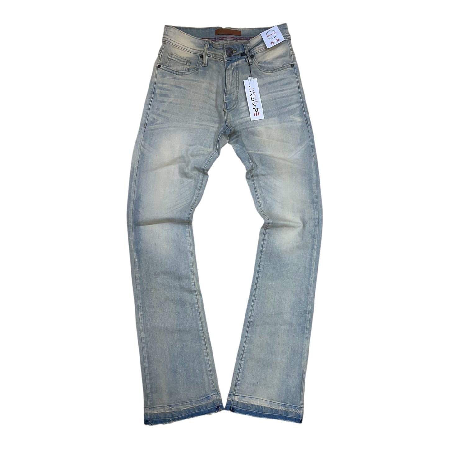 P537 - Essntl Stretch Stacked Flare Jeans