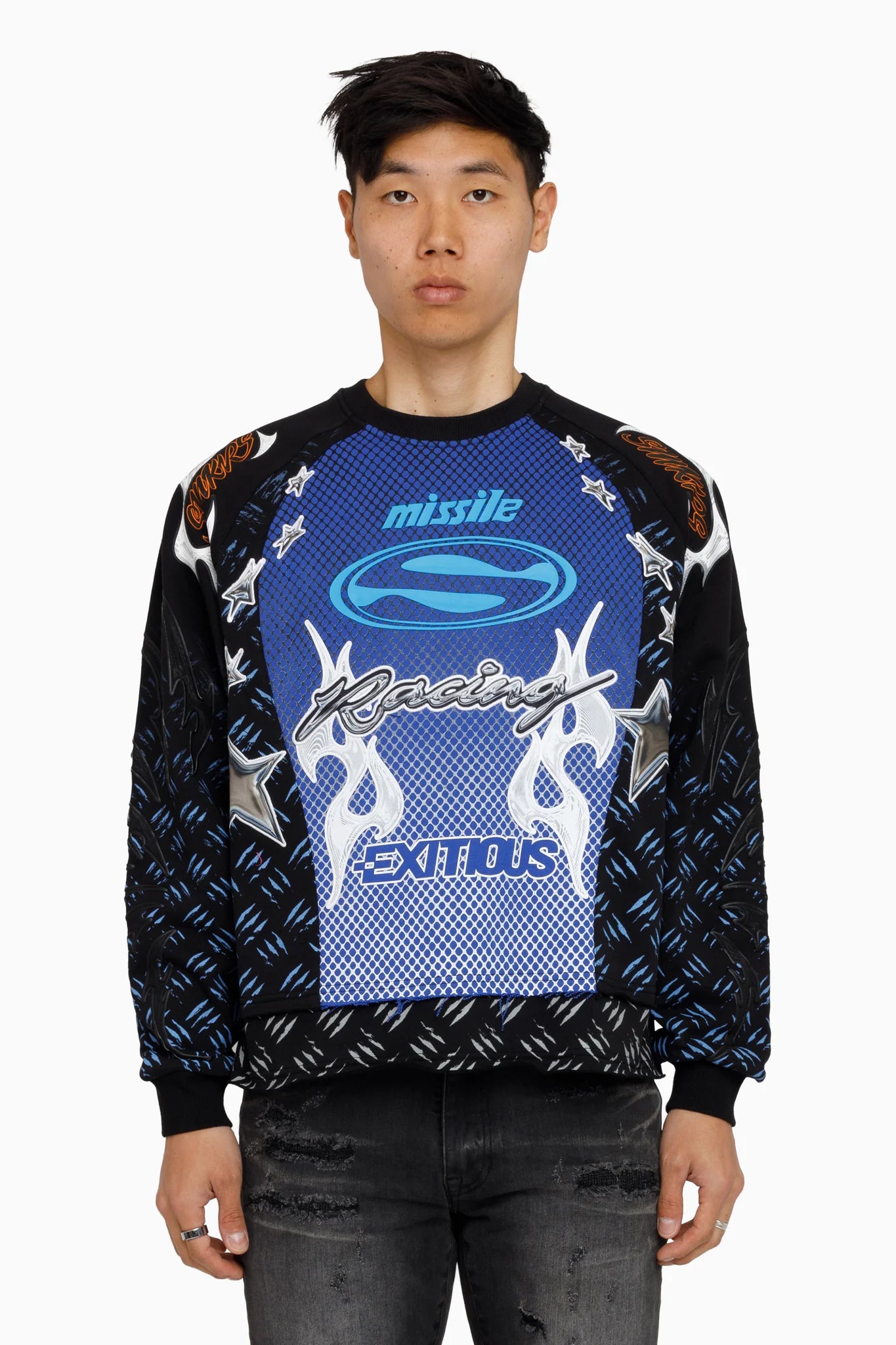 WH-FO26F551 - Pursue 2-Fer LS Graphic Crewneck Sweatshirt