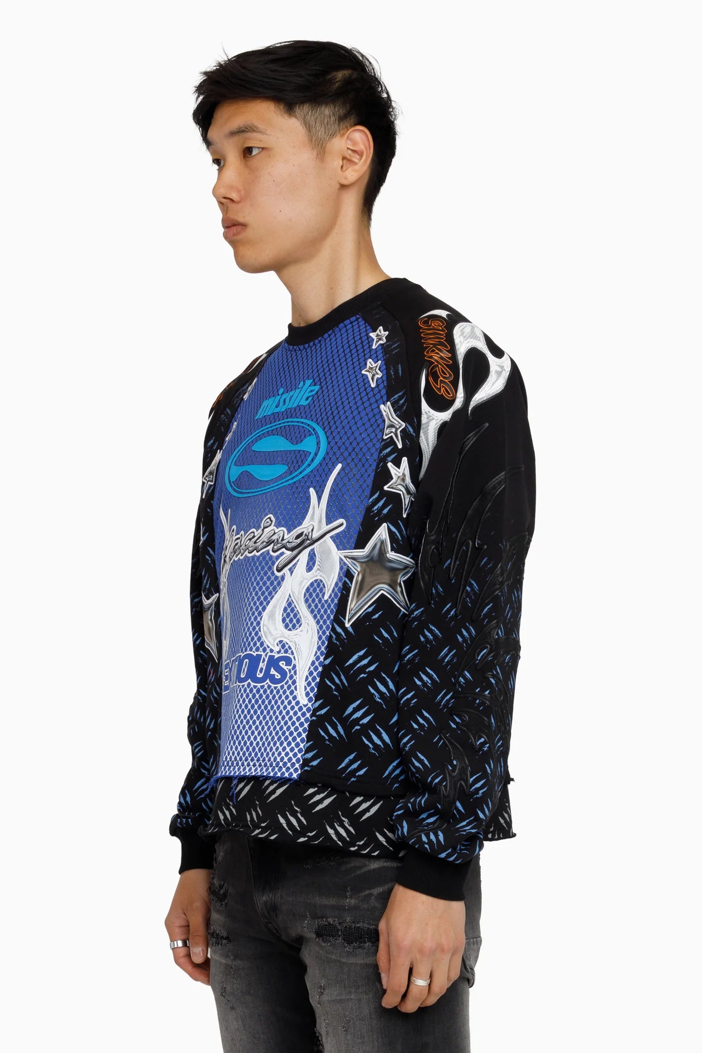 WH-FO26F551 - Pursue 2-Fer LS Graphic Crewneck Sweatshirt