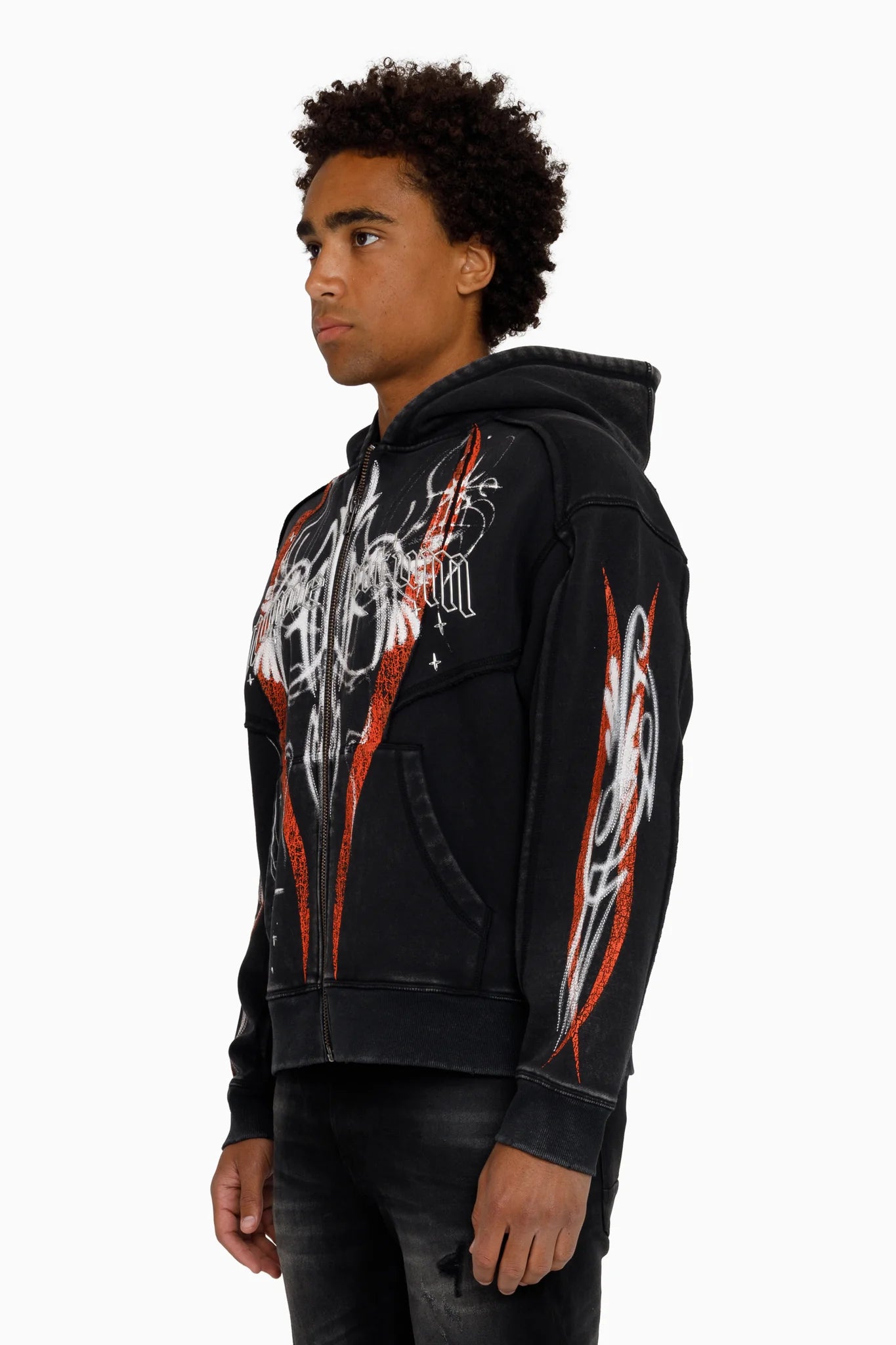 WH-FO26F559 - Airbrush Momentum Graphic Hoodie