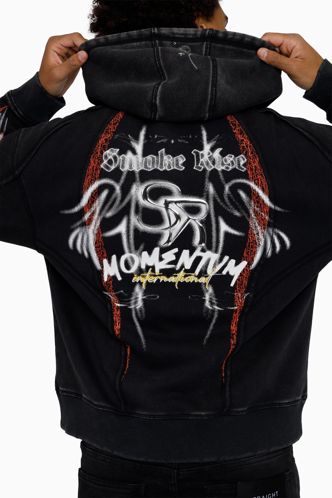 WH-FO26F559 - Airbrush Momentum Graphic Hoodie