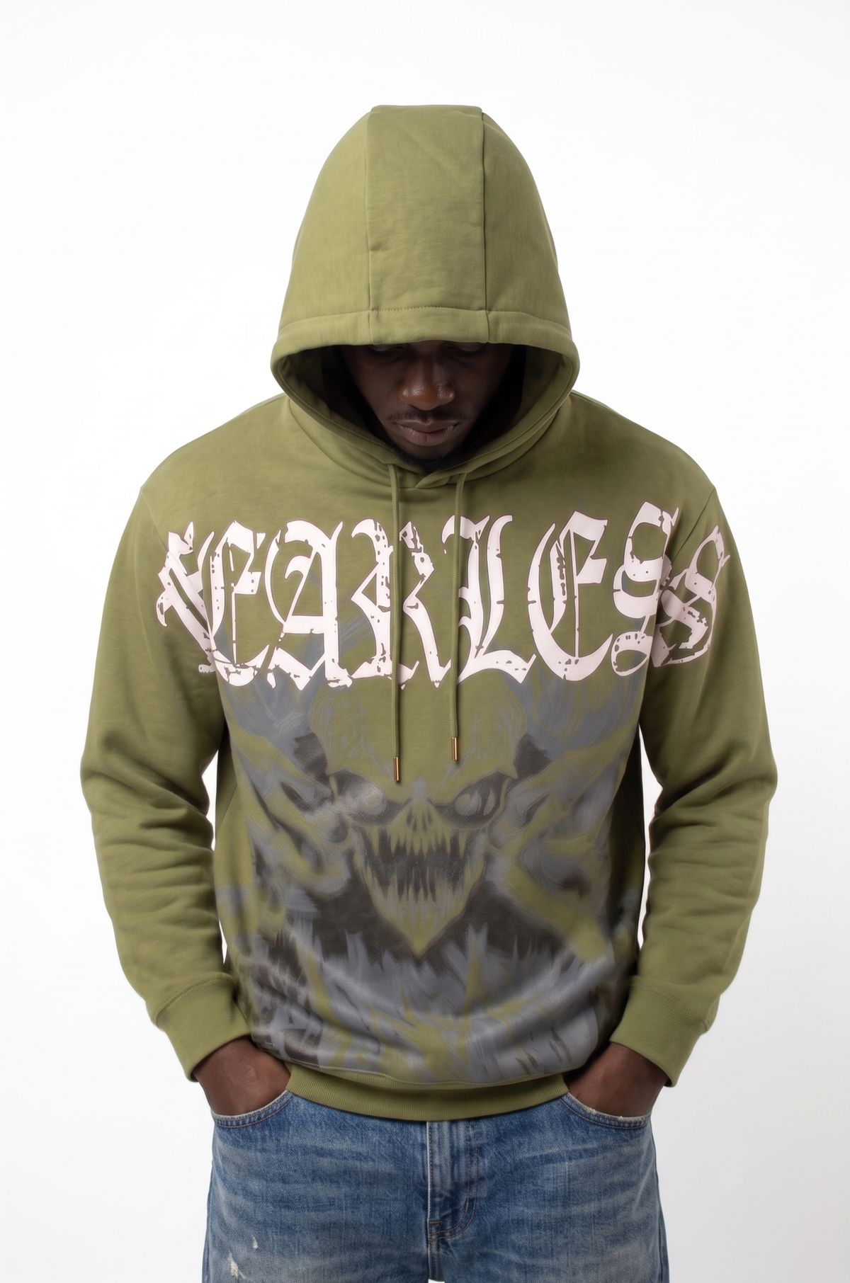 WH-H635 - Fearless Graphic French Terry Regular-Fit Hoodie