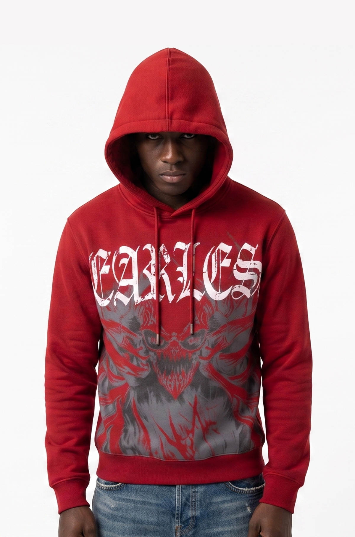 WH-H635 - Fearless Graphic French Terry Regular-Fit Hoodie