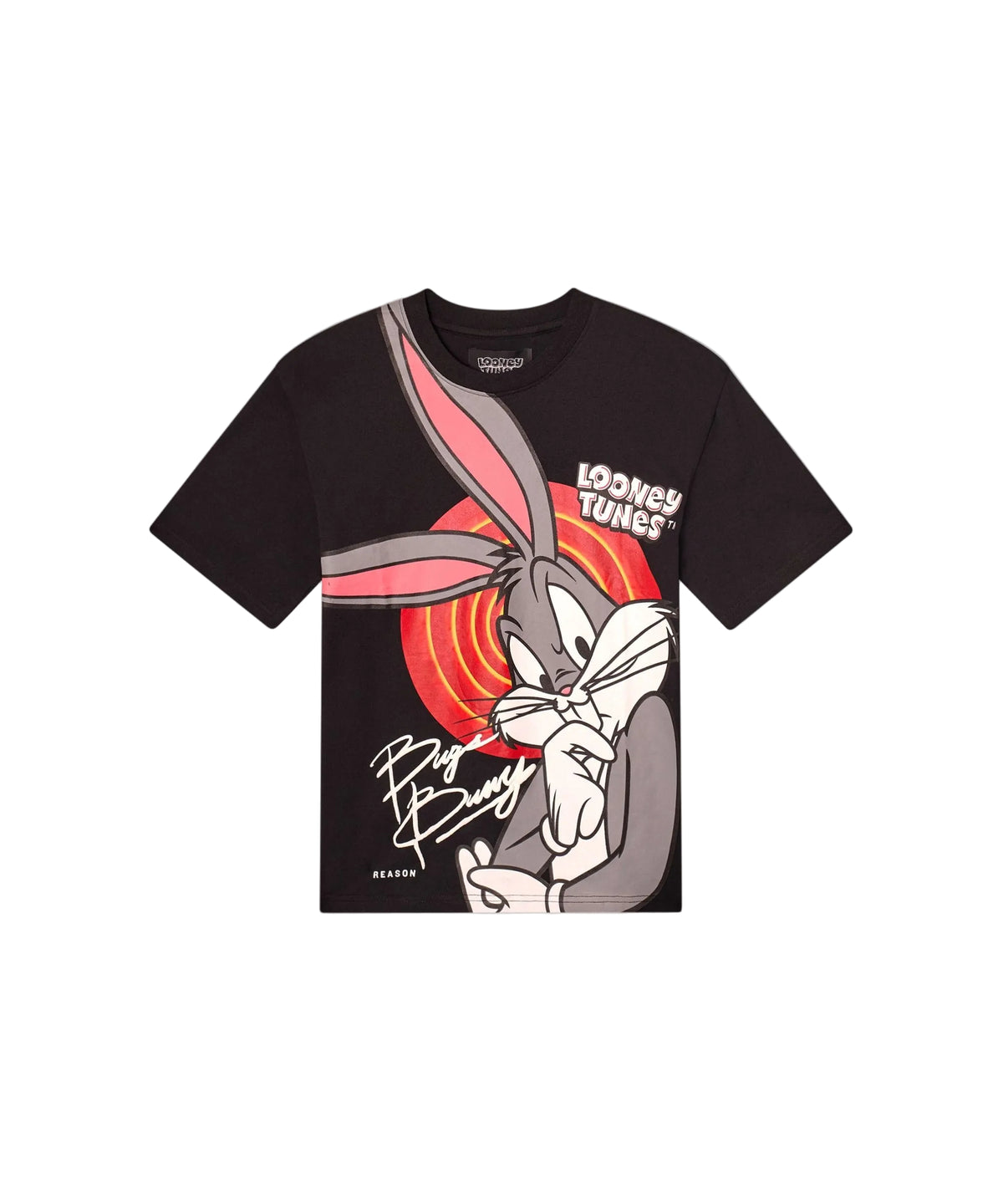 WH-LTS6TM-201 - Looney Tunes Bugs Bunny Embroidered Boxy Graphic T-Shirt