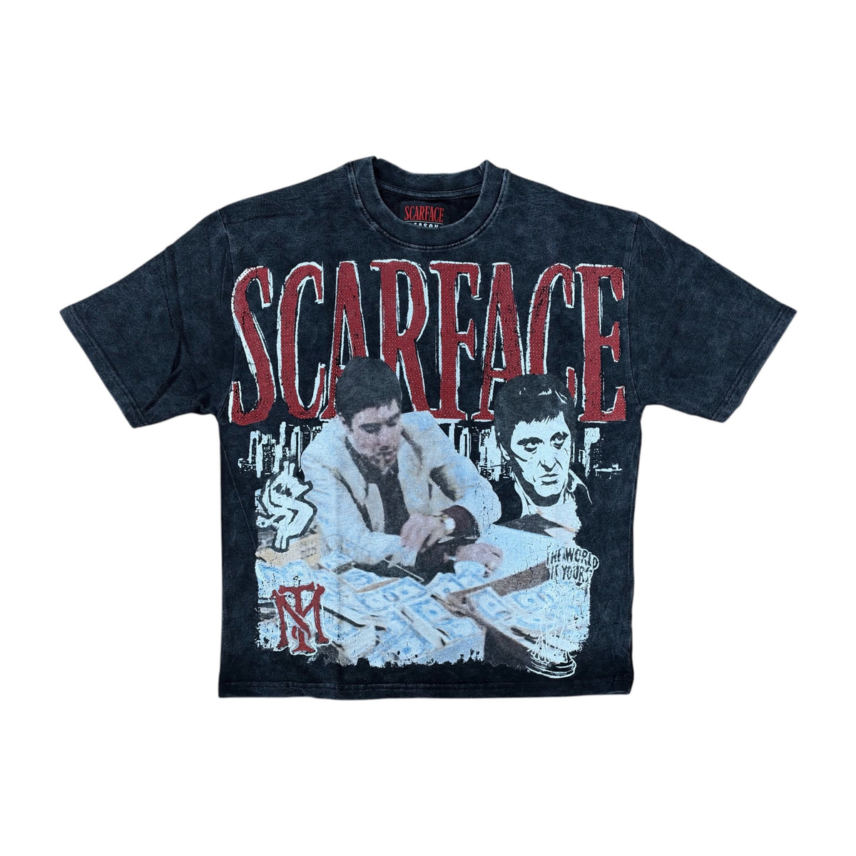 WH-SFF6TM-601 - Scarface Sktch Wsh T-Shirt