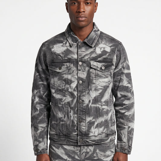 J634 - Multiverse Rip n Repair Denim Stretch Jacket