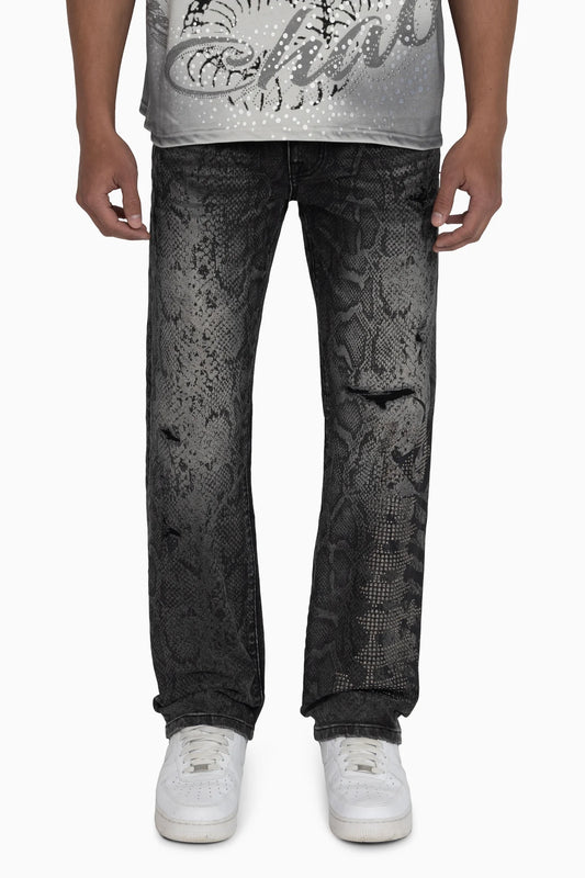 WH-JP26F557Z - Sanity Python Straight-Fit Stretch Jeans