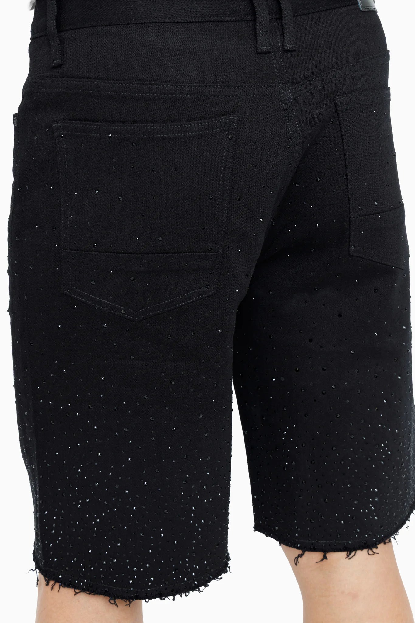 JS26S602 - All Rhinestone Denim Stretch Short