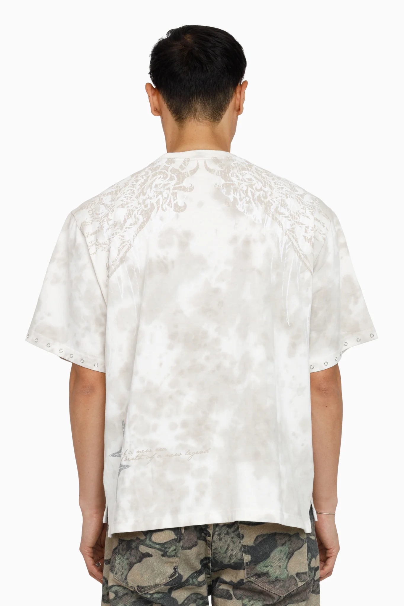 WH-KT26F537 - Sacred Dawn Premium Rhinestone Boxy Graphic T-Shirt