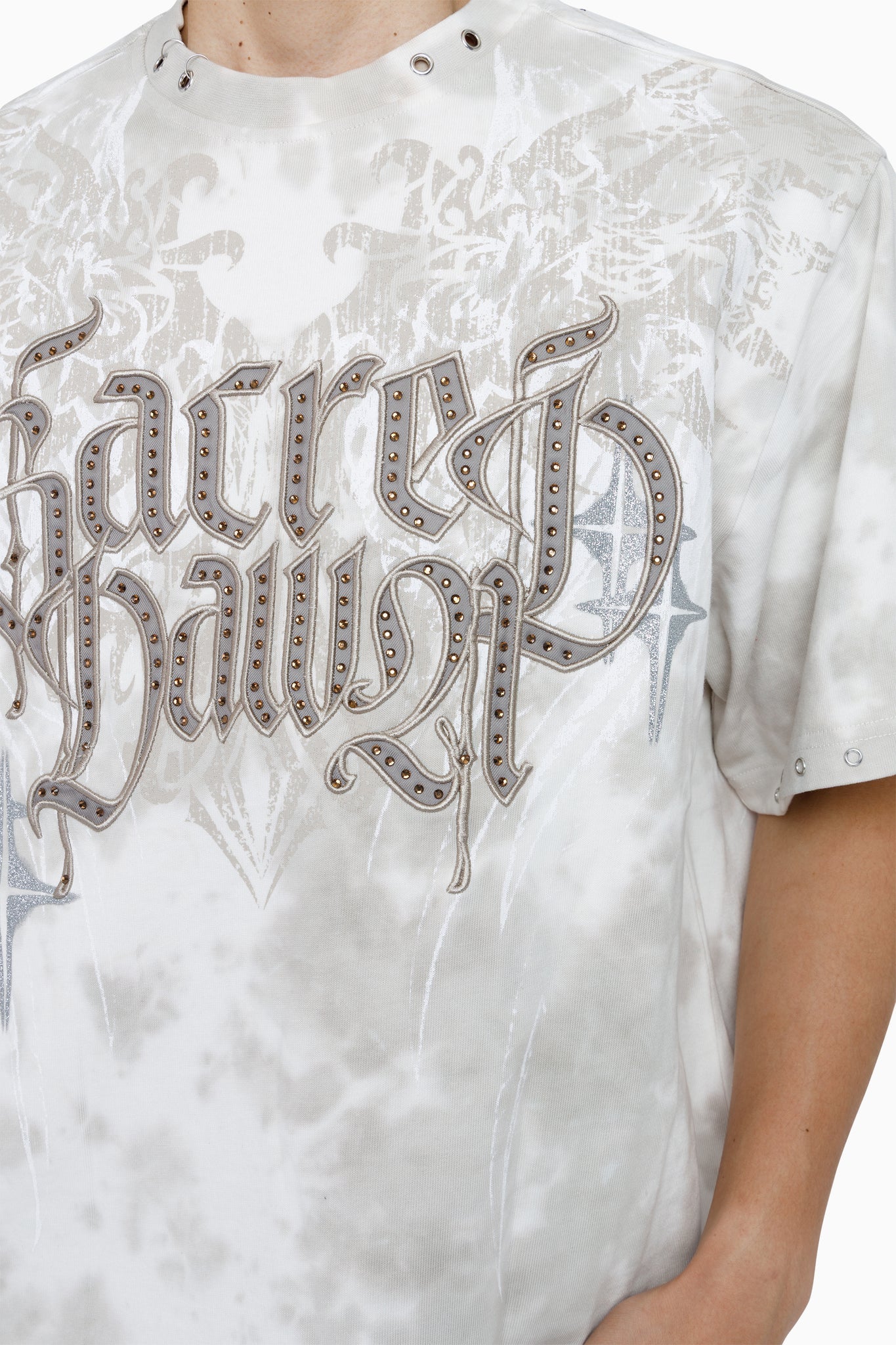 WH-KT26F537 - Sacred Dawn Premium Rhinestone Boxy Graphic T-Shirt