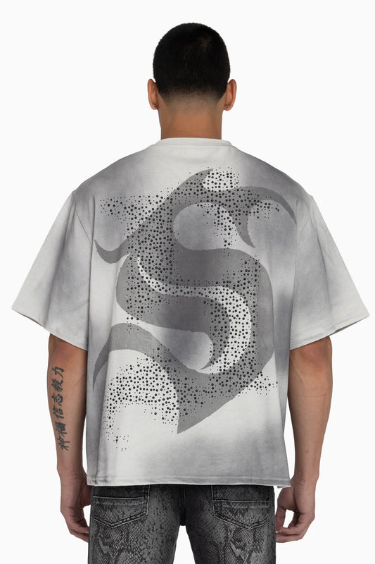 WH-KT26F557 - Sanity with Rhinestone Boxy Graphic T-Shirt