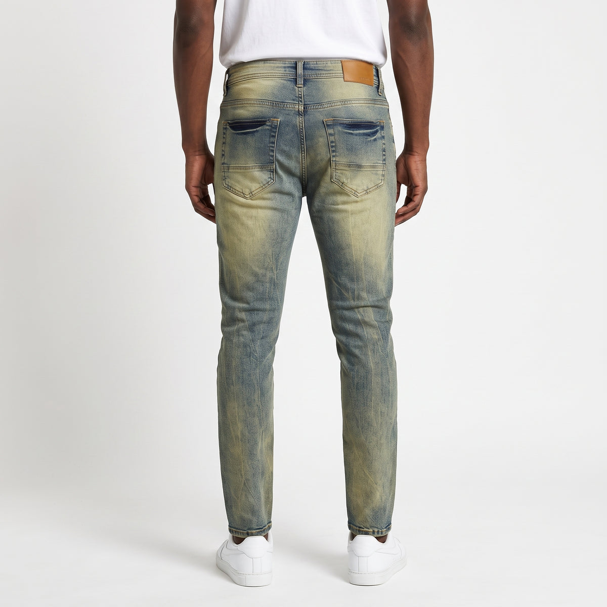 WH-P567K - Boys/Kids Jersey Ripped Skinny-Fit Stretch Jeans