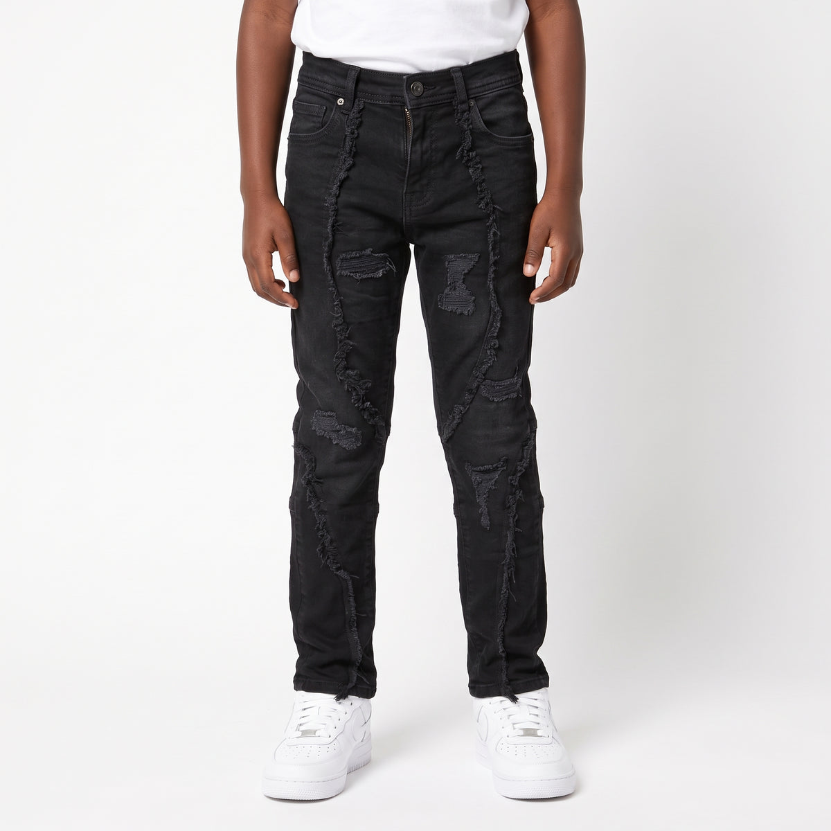 WH-P630K - Boy's/Kids Cut & Sew Slim Fit & Stretch Jeans