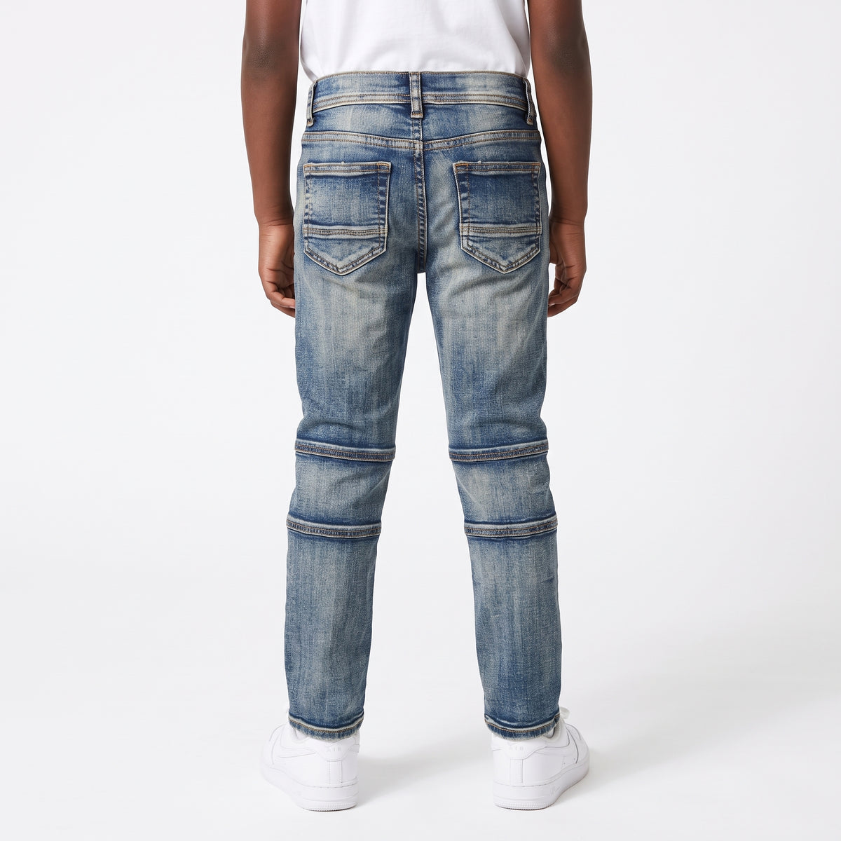 WH-P630K - Boy's/Kids Cut & Sew Slim Fit & Stretch Jeans