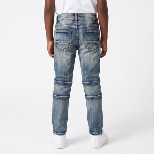 WH-P630K - Boy's/Kids Cut & Sew Slim Fit & Stretch Jeans