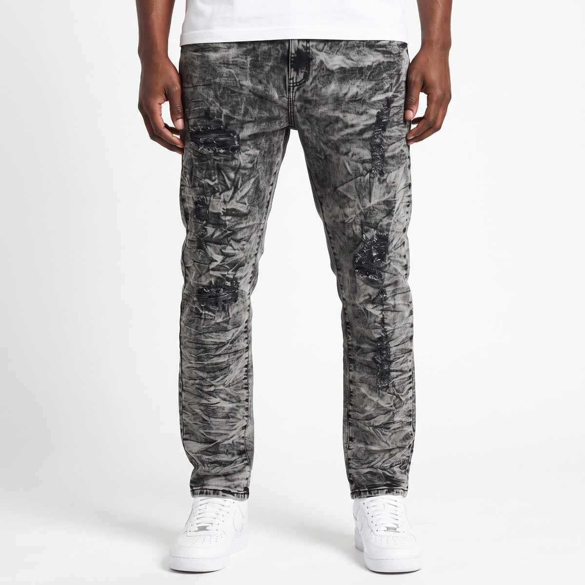 P634 - Multiverse Rip n Repair Straight-Fit Stretch Jeans
