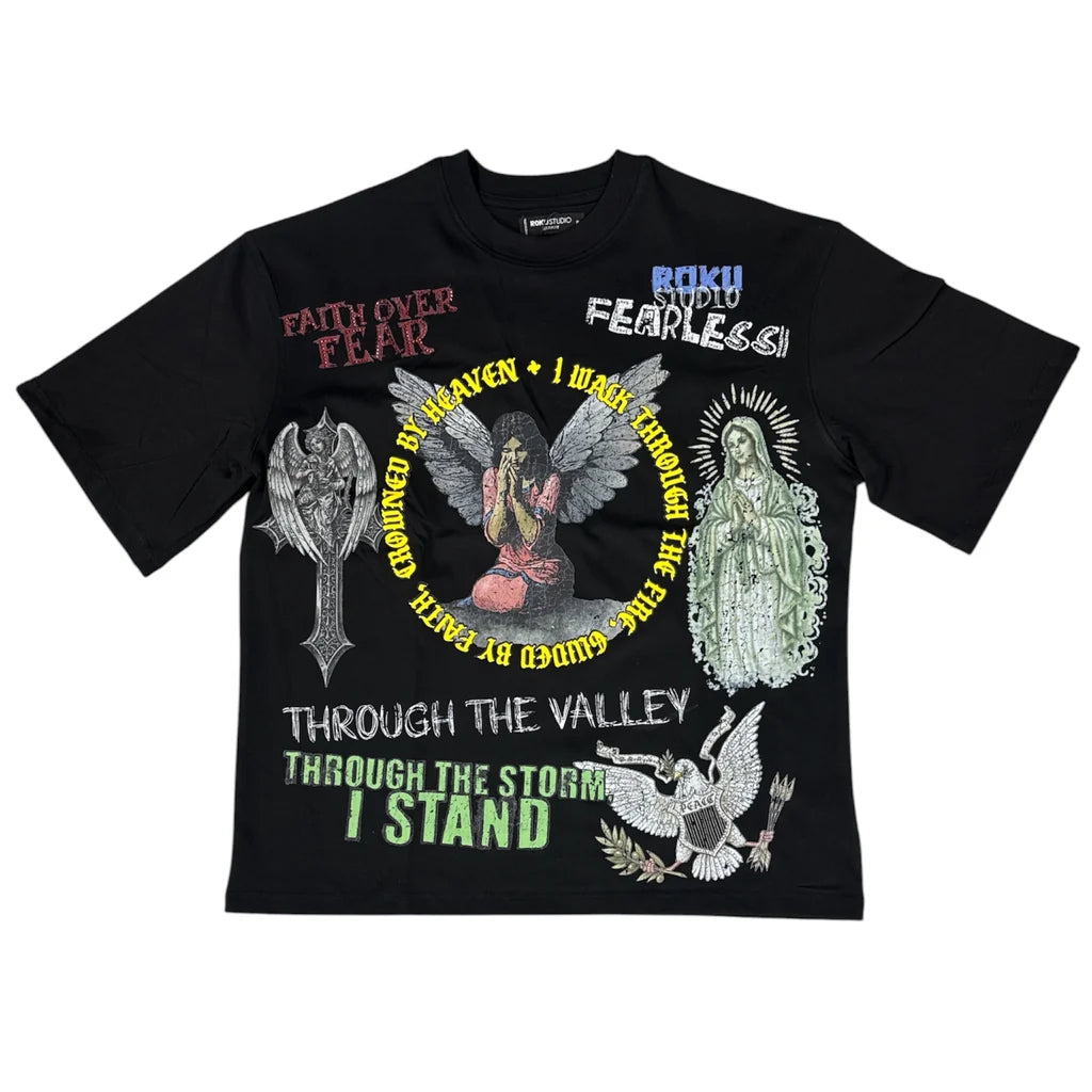 WH-RK1482118 - Rise Above Relaxed Boxy Graphic T-Shirt