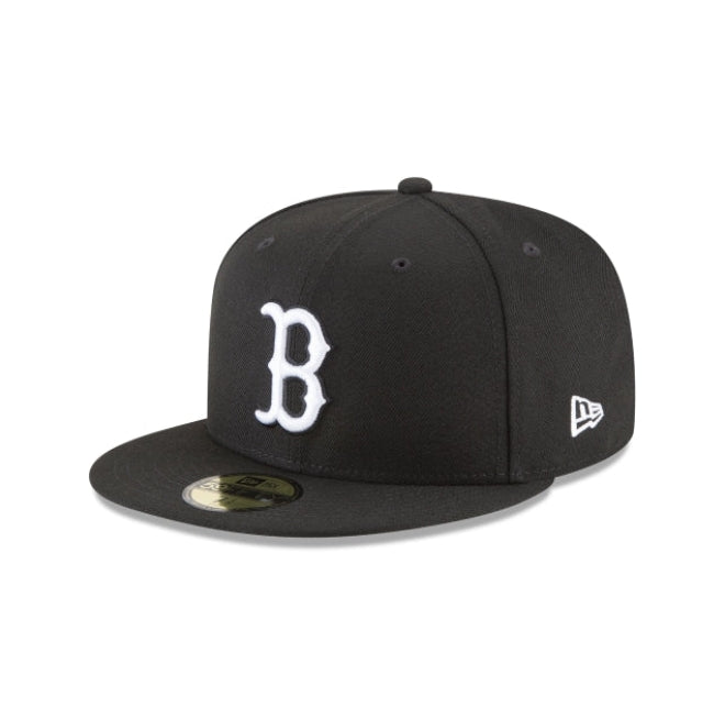 11591174 - Boston Red Sox Black and White Basic 59FIFTY Fitted