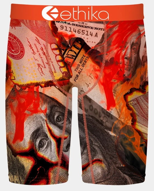 MHOAAL2511 - Burnin' Hundreds Ethika Men's Staple Boxer Brief