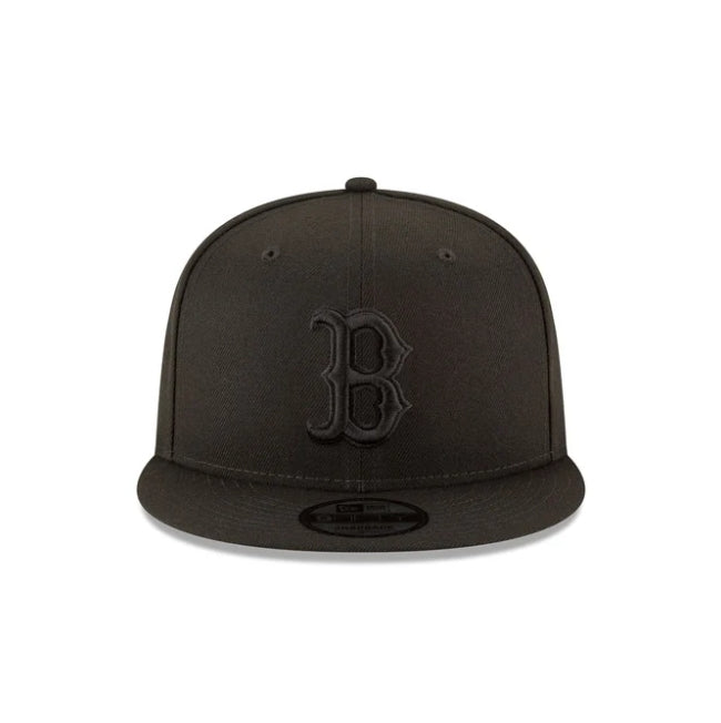 NEW ERA Boston Red Sox basic all black 9FIFTY snapback hat