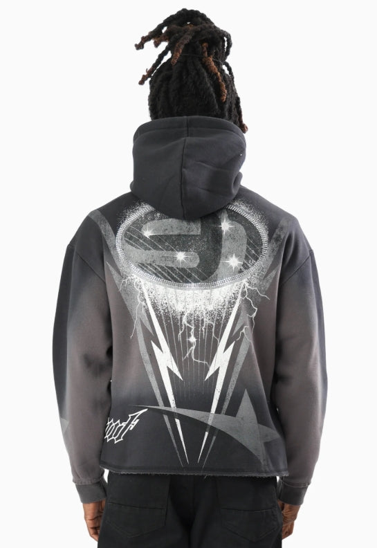 FO26F554 - Speedway Dip Dye Oversized Graphic Hoodie
