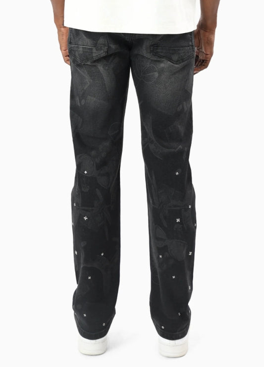 JP26P548 - Voices Within Studded Straight-Fit Jeans