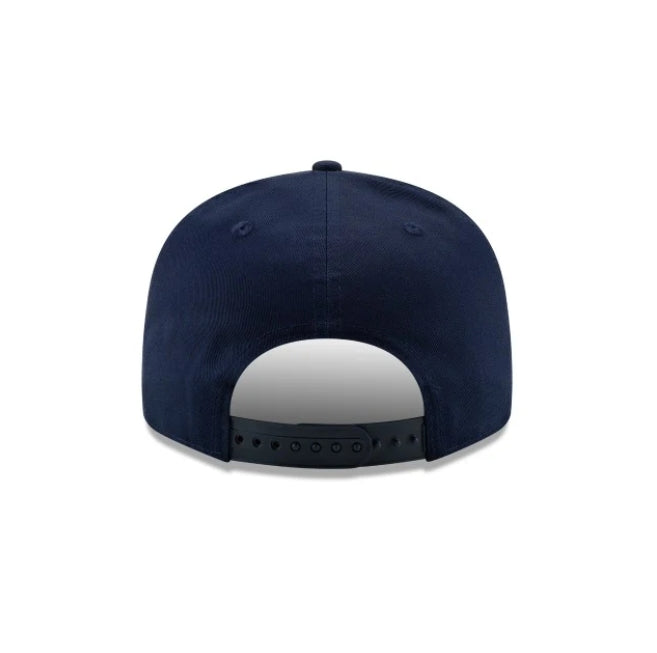 Back view of a navy blue NEW ERA Chicago Bears Basic 9FIFTY snapback hat.
