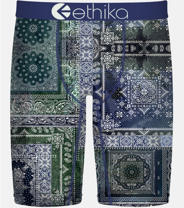 WH-MSUAAF2606 - Indigo Bloom Kapital Ethika Men's Staple Boxer Brief