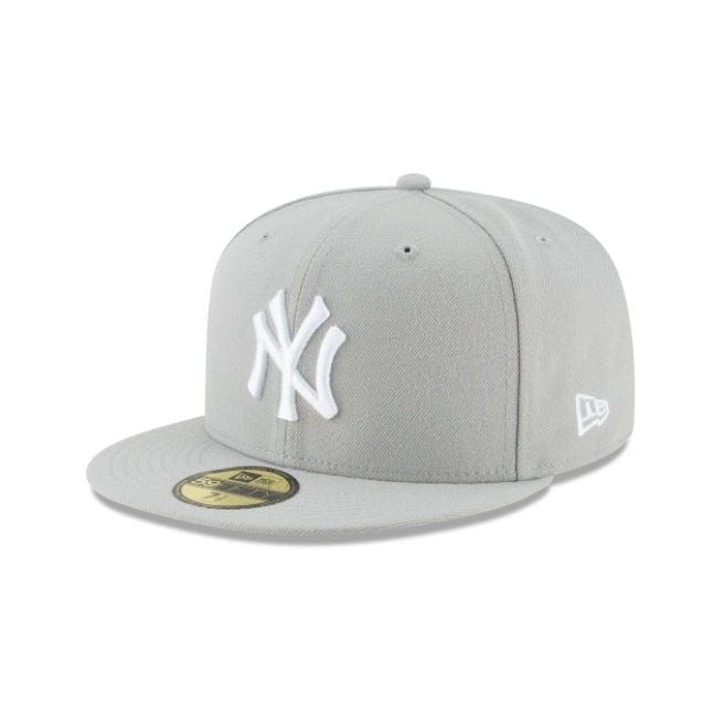 11591125 - New York Yankees Gray and White Basic 59FIFTY Fitted