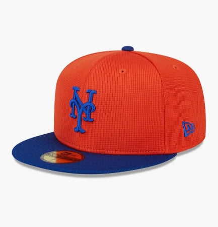 60436094 - New York Mets Orange and Royal 59FIFTY Fitted