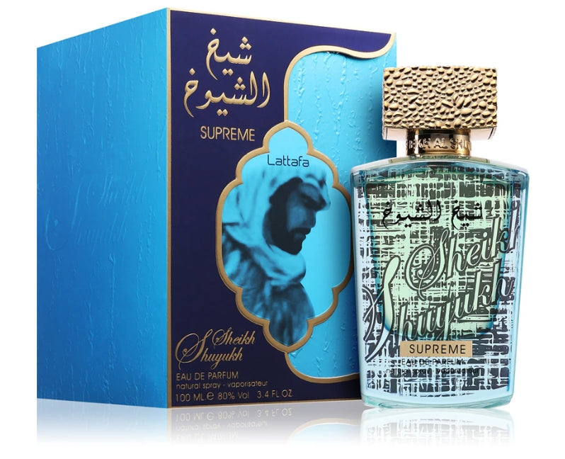 Lattafa Sheikh Al Shuyukh Supreme Eau de Parfum Unisex Spray, 3.4 Oz 100ml