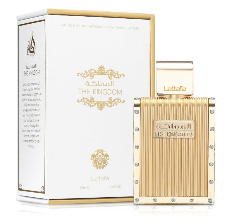 Lattafa The Kingdom Eau De Parfum Spray for Men, 3.4 Oz 100ml