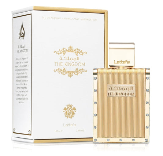 Lattafa The Kingdom Eau De Parfum Spray for Men, 3.4 Oz 100ml