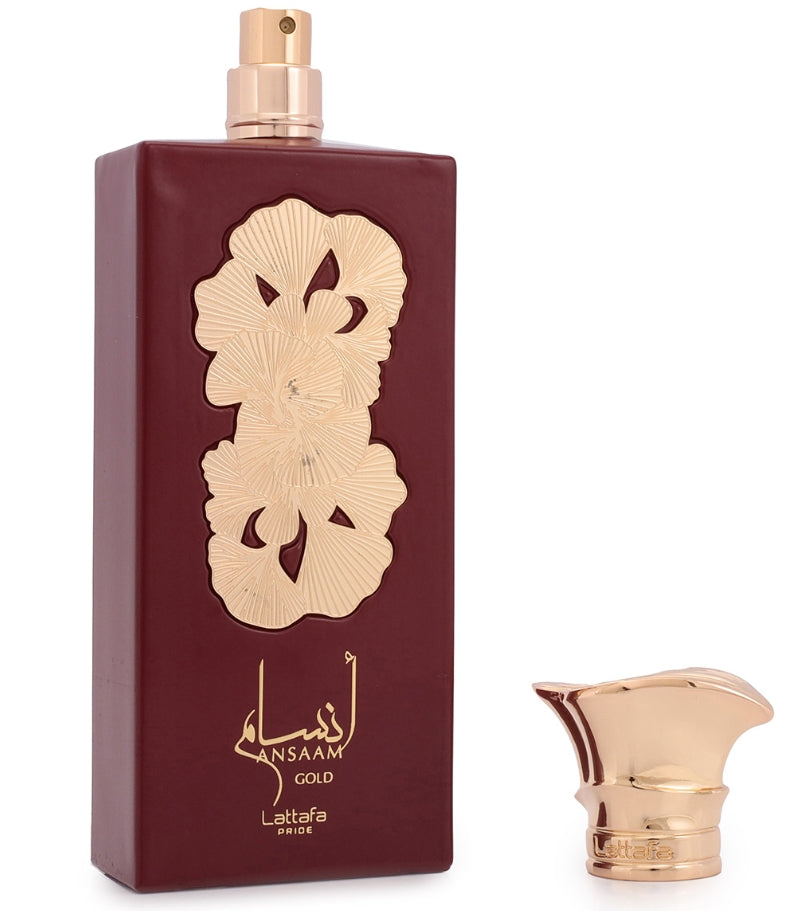 Lattafa Pride Ansaam Gold Unisex Eau de Parfum Spray, 3.4 Oz 100ml