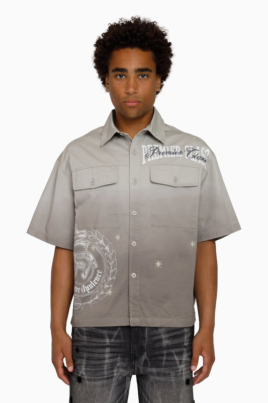 WH26F590 - Premier Class SS Boxy Graphic Button Down Shirt