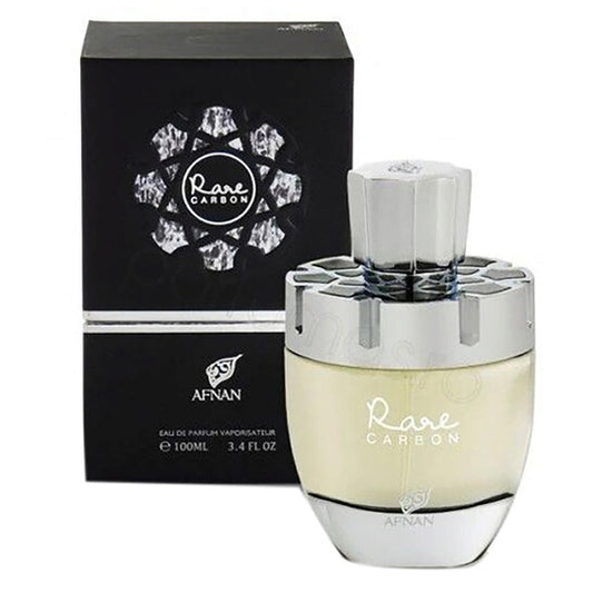 Afnan Rare Carbon for Men Eau de Parfum Spray, 3.4 Ounce