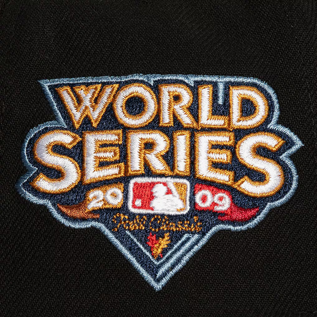 HHSS7337 - Black New York Yankees Snapback Hat with World Series 2009 Patch