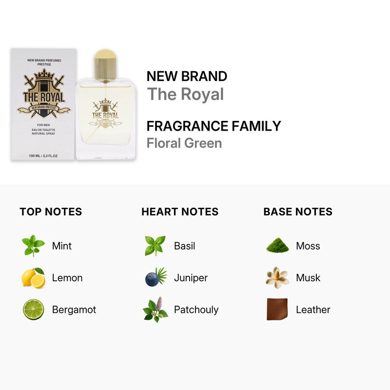 New Brand Men's The Royal EDT Spray 3.3 oz(100ml) Fragrance