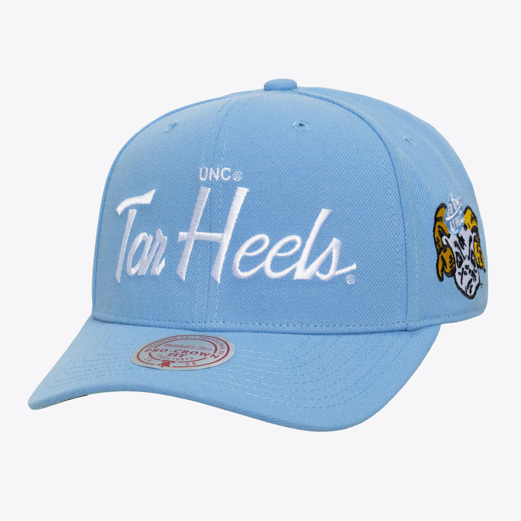 HP15813 - North Carolina Tar Heels Carolina Blue Head Coach Vintage Pro Crown Snapback Hat