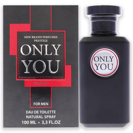 New Brand Only You Black by for Men,  3.3 oz(100ml) EDT Spray